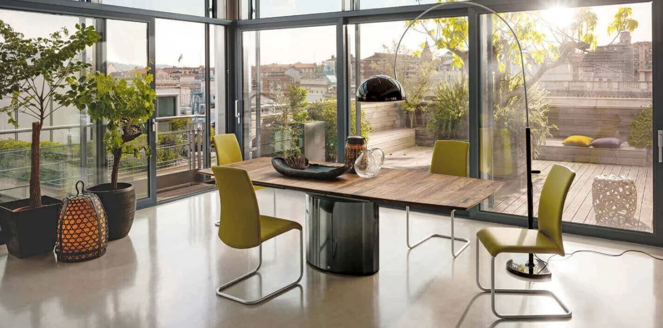 Adler Extendable Table IQ Furniture ห้องทานข้าว หิน โต๊ะ