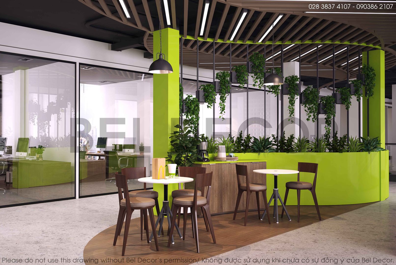 THIẾT KẾ NỘI THẤT CO-WORKING (PR1739) - Bel Decor, Bel Decor Bel Decor