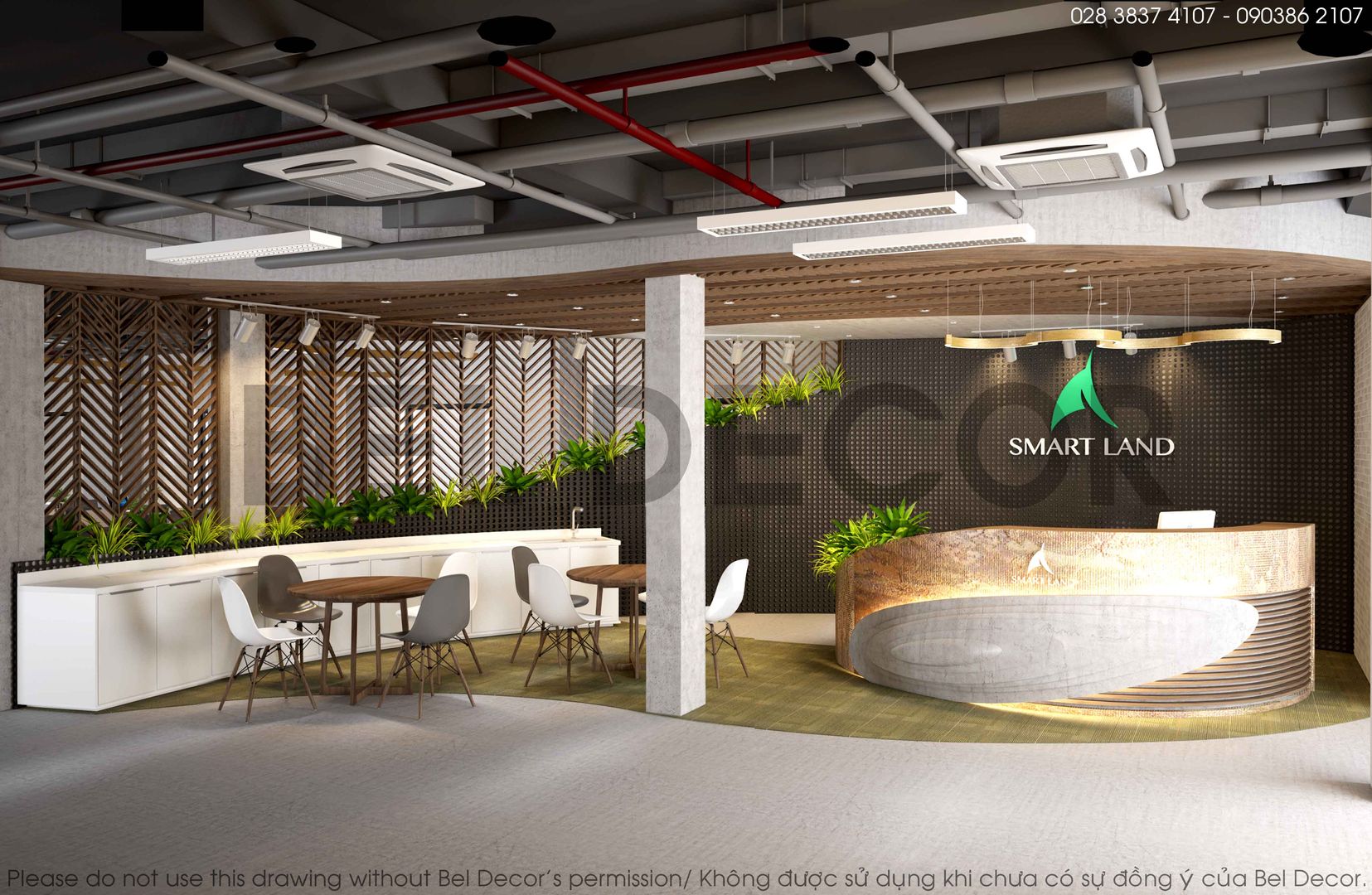 THIẾT KẾ NỘI THẤT CO-WORKING (PR1739) - Bel Decor, Bel Decor Bel Decor