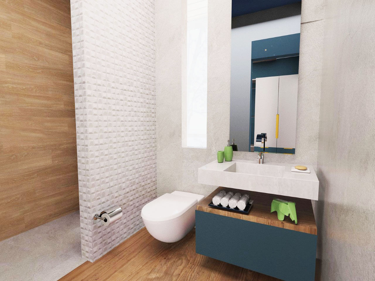 homify Modern bathroom