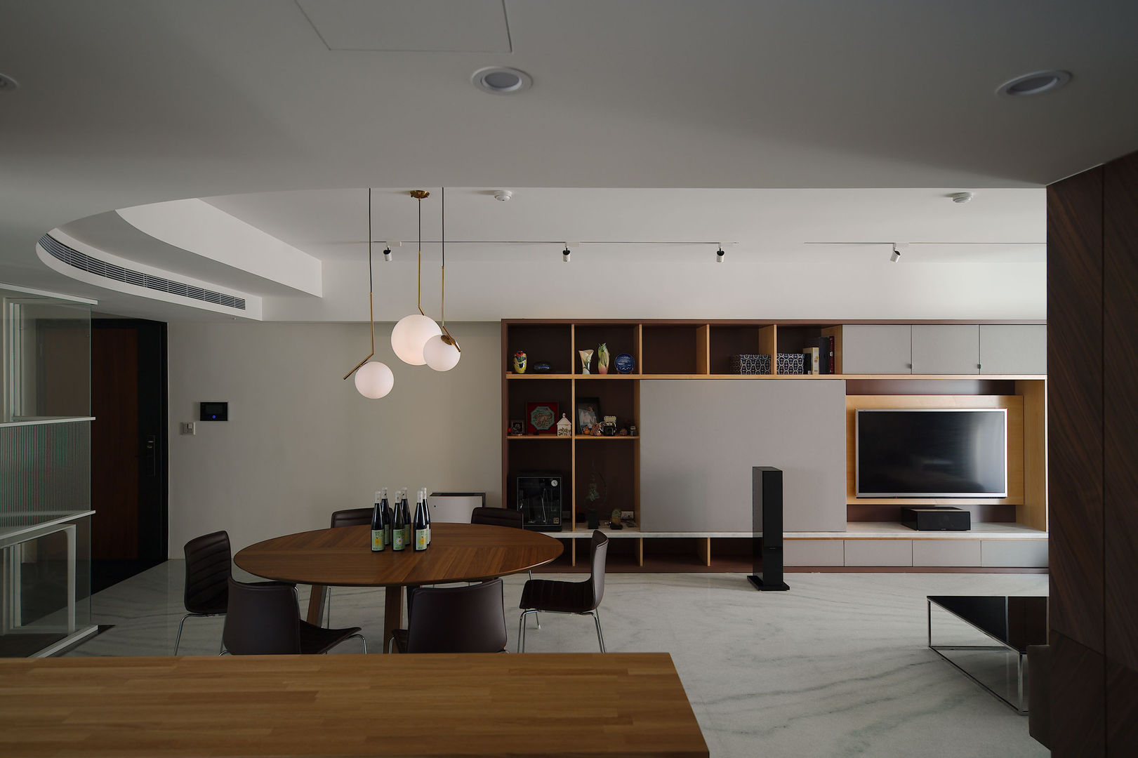 林口葉宅, 直方設計有限公司 直方設計有限公司 Minimalist living room Marble