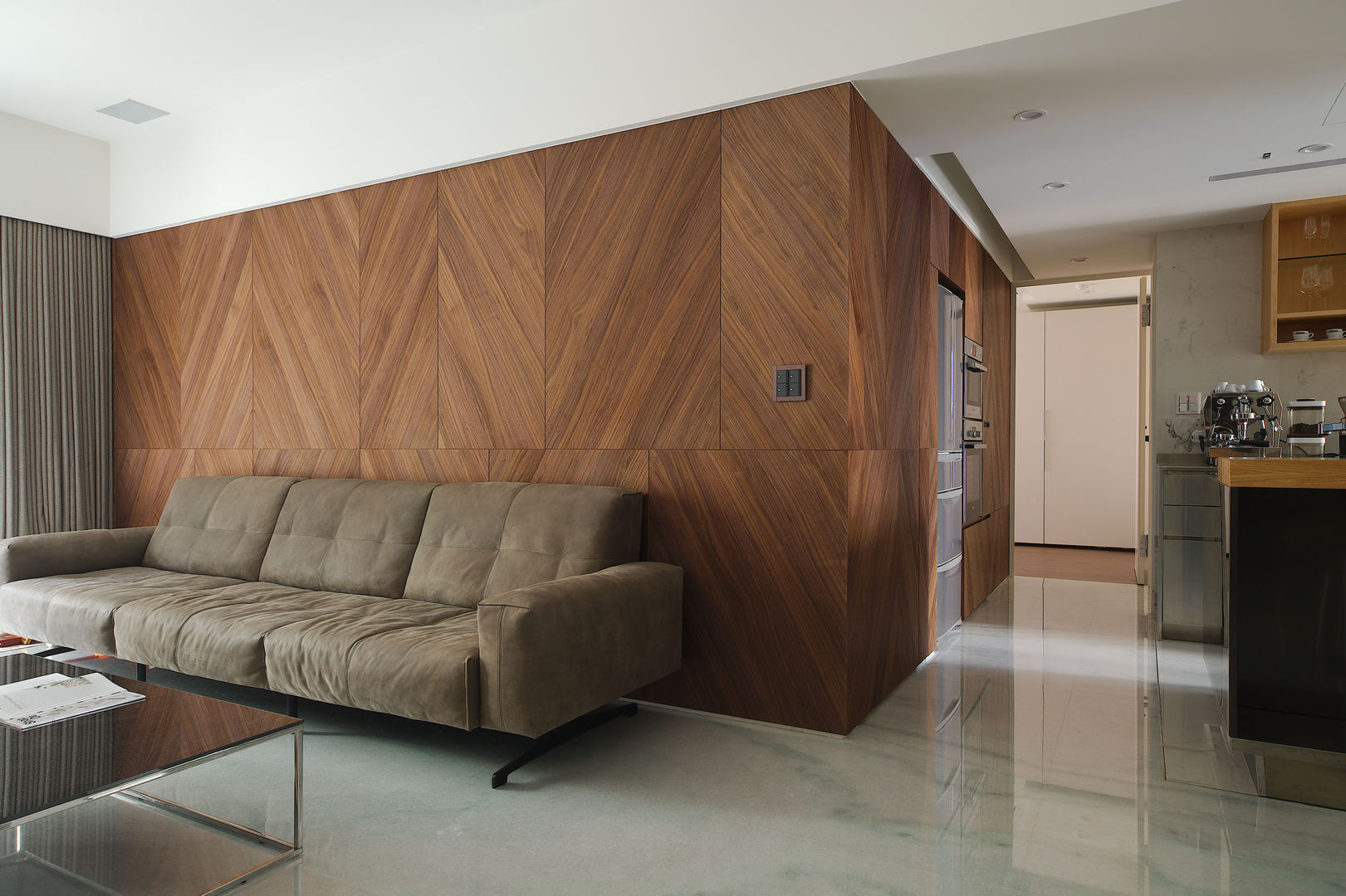 林口葉宅, 直方設計有限公司 直方設計有限公司 Minimalist living room Wood Wood effect