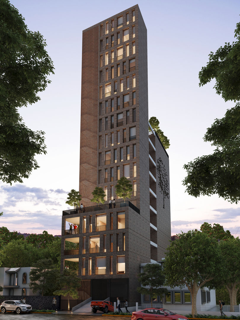 Torre Lum, Stuen Arquitectos Stuen Arquitectos Townhouse Bricks