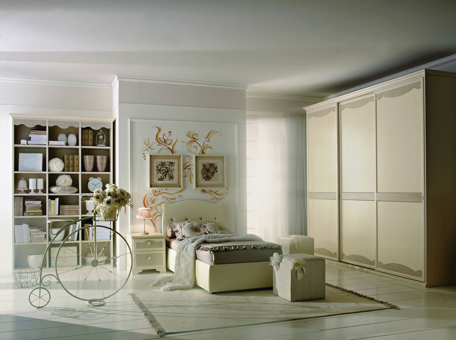 Camerette stile classic, shabby e contemporaneo, Ferrari Arredo & Design Ferrari Arredo & Design غرفة نوم