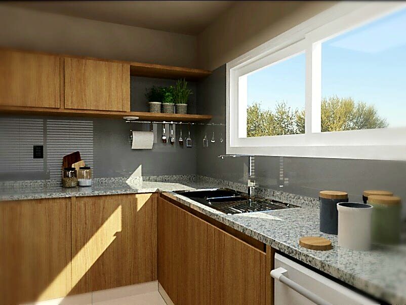 Cocina con isla VI Arquitectura & Dis. Interior Cocinas modernas Granito