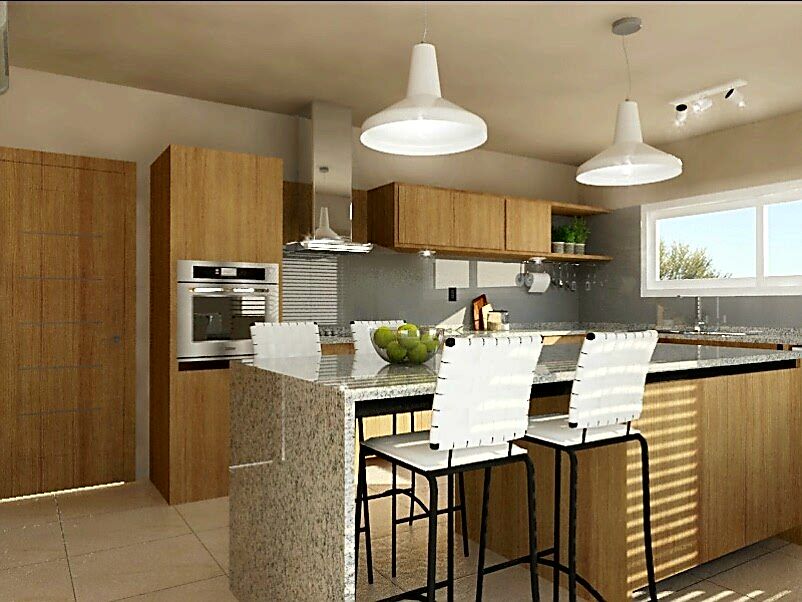 Cocina con Isla VI Arquitectura & Dis. Interior Cocinas de estilo moderno