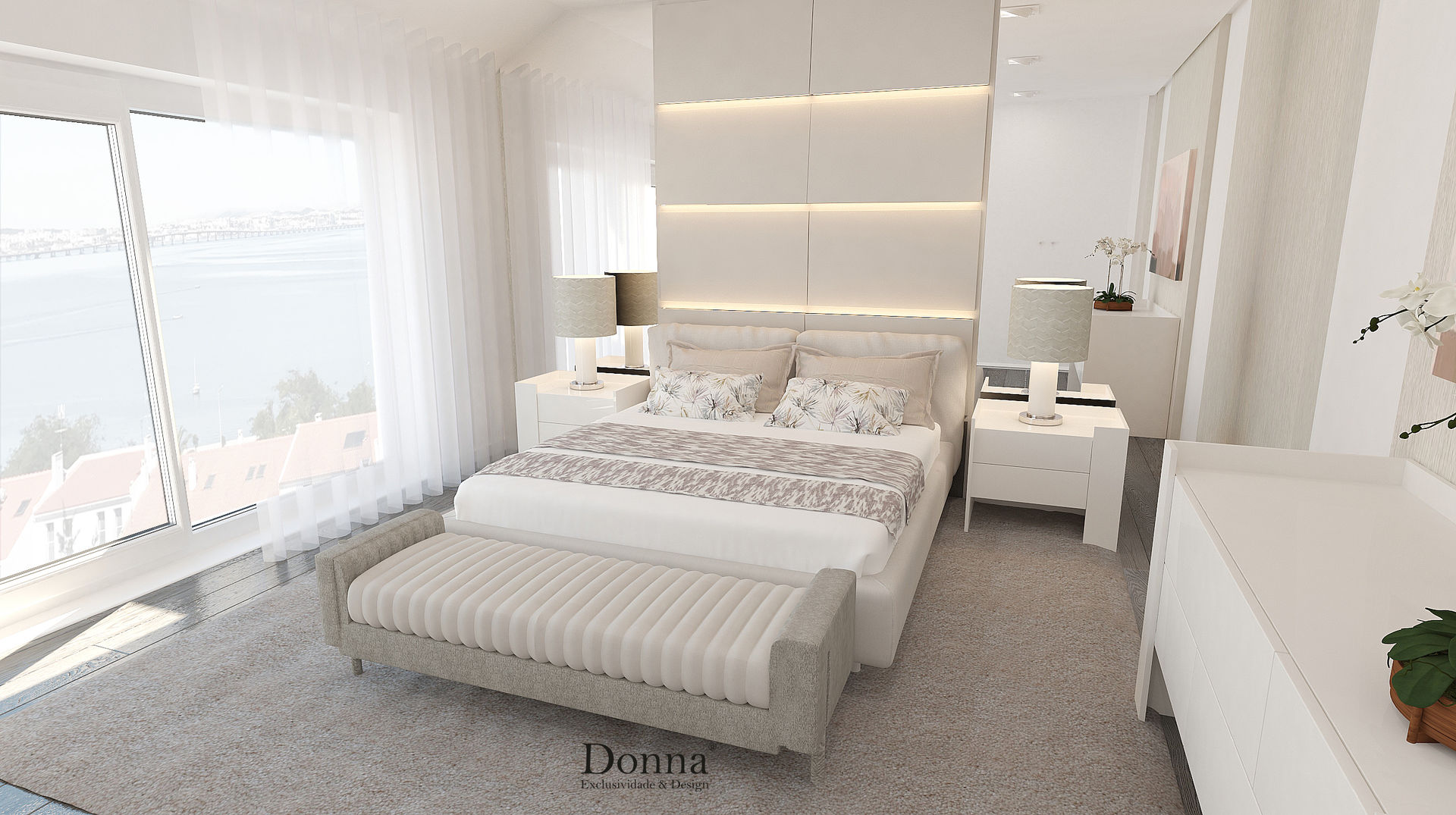 Remodelação de Sala e Quarto, Donna - Exclusividade e Design Donna - Exclusividade e Design Modern Yatak Odası