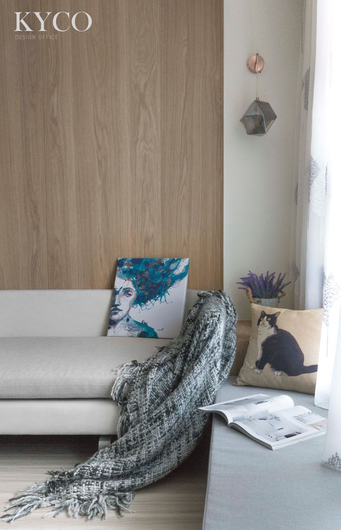 浮光LOFT, 芮晟設計事務所 芮晟設計事務所 Modern living room Wood-Plastic Composite