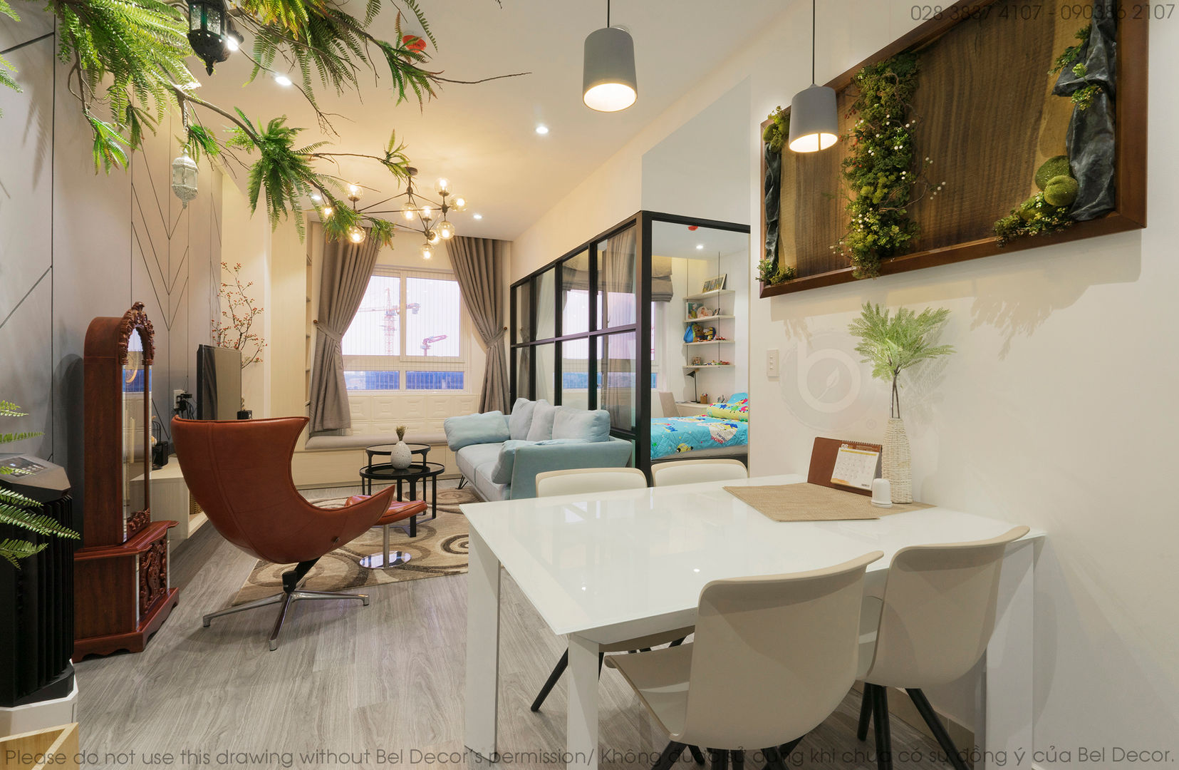 THIẾT KẾ VÀ THI CÔNG NỘI THẤT CĂN HỘ TOPAZ CITY, Bel Decor Bel Decor