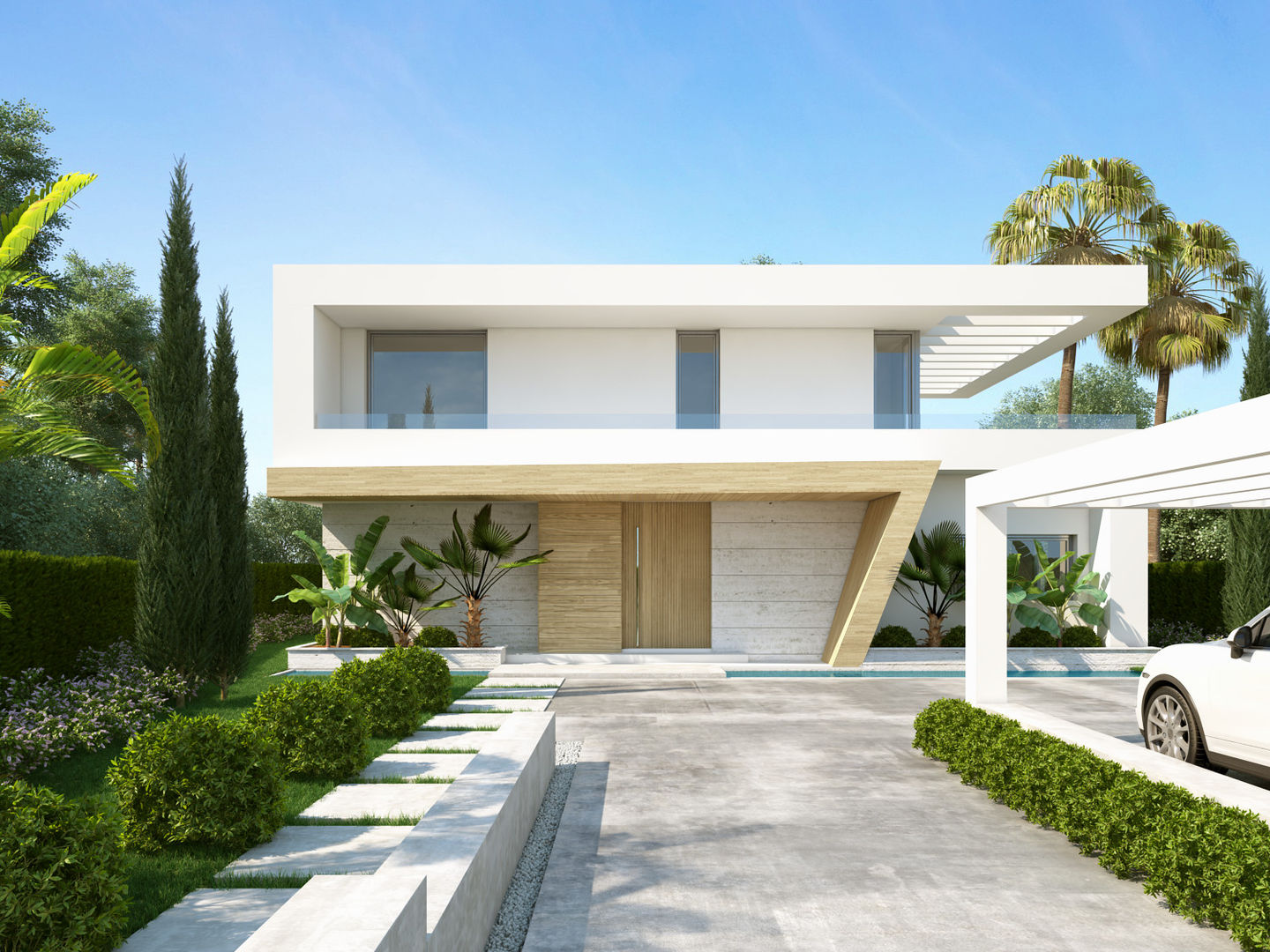 VIVIENDA UNIFAMILIAR EN LA CALA DE MIJAS, G&J ARQUITECTURA G&J ARQUITECTURA فيلا