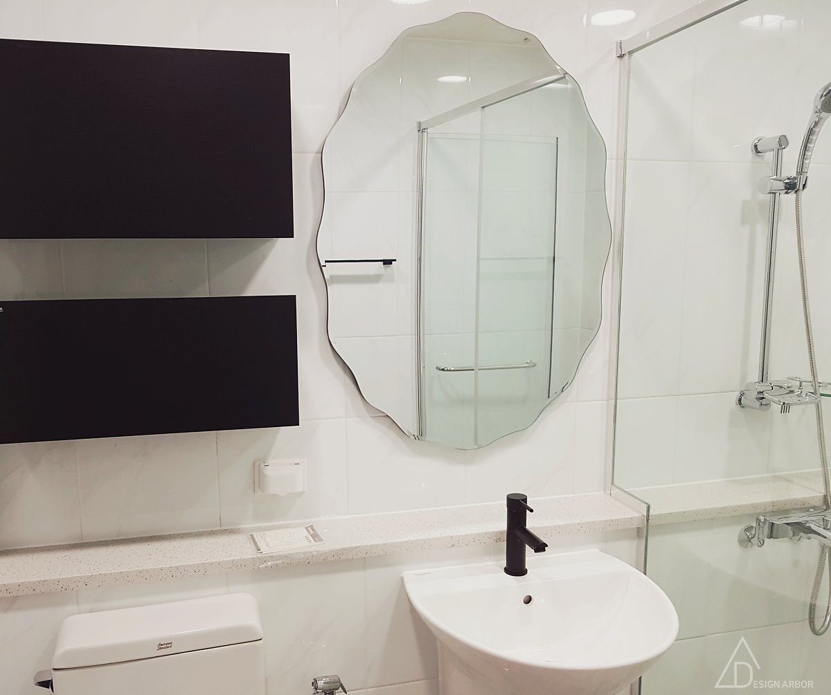 호텔같은 복층 펜트하우스 인테리어, 디자인 아버 디자인 아버 現代浴室設計點子、靈感&圖片