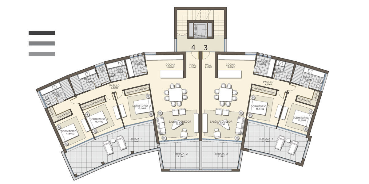 CONCURSO EN URBANIZACIÓN EL HERROJO, BENAHAVIS, G&J ARQUITECTURA G&J ARQUITECTURA Nhà cho nhiều gia đình