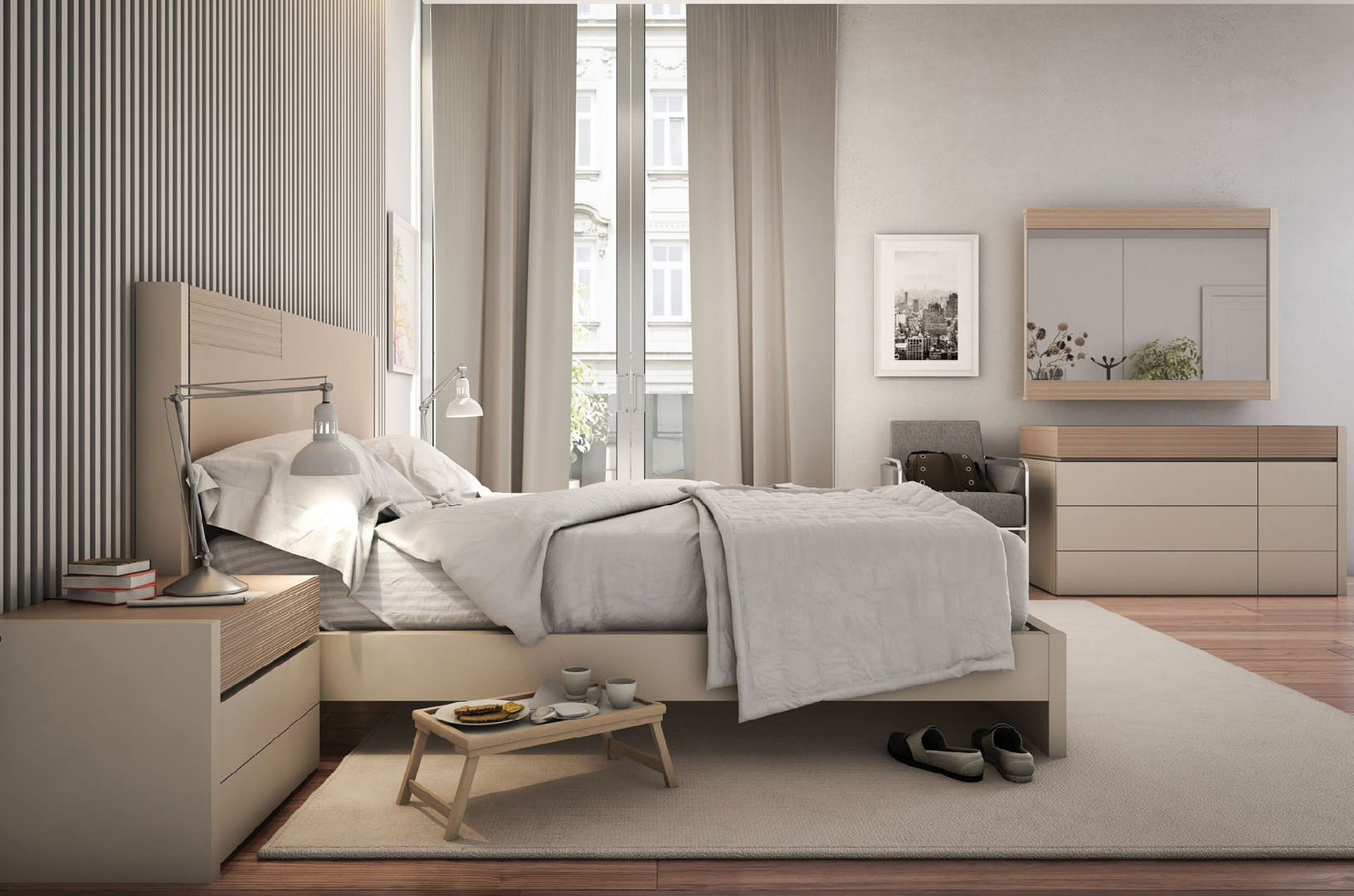 QUARTOS, MJF Interiores Ldª MJF Interiores Ldª Bedroom design ideas MDF Beds & headboards