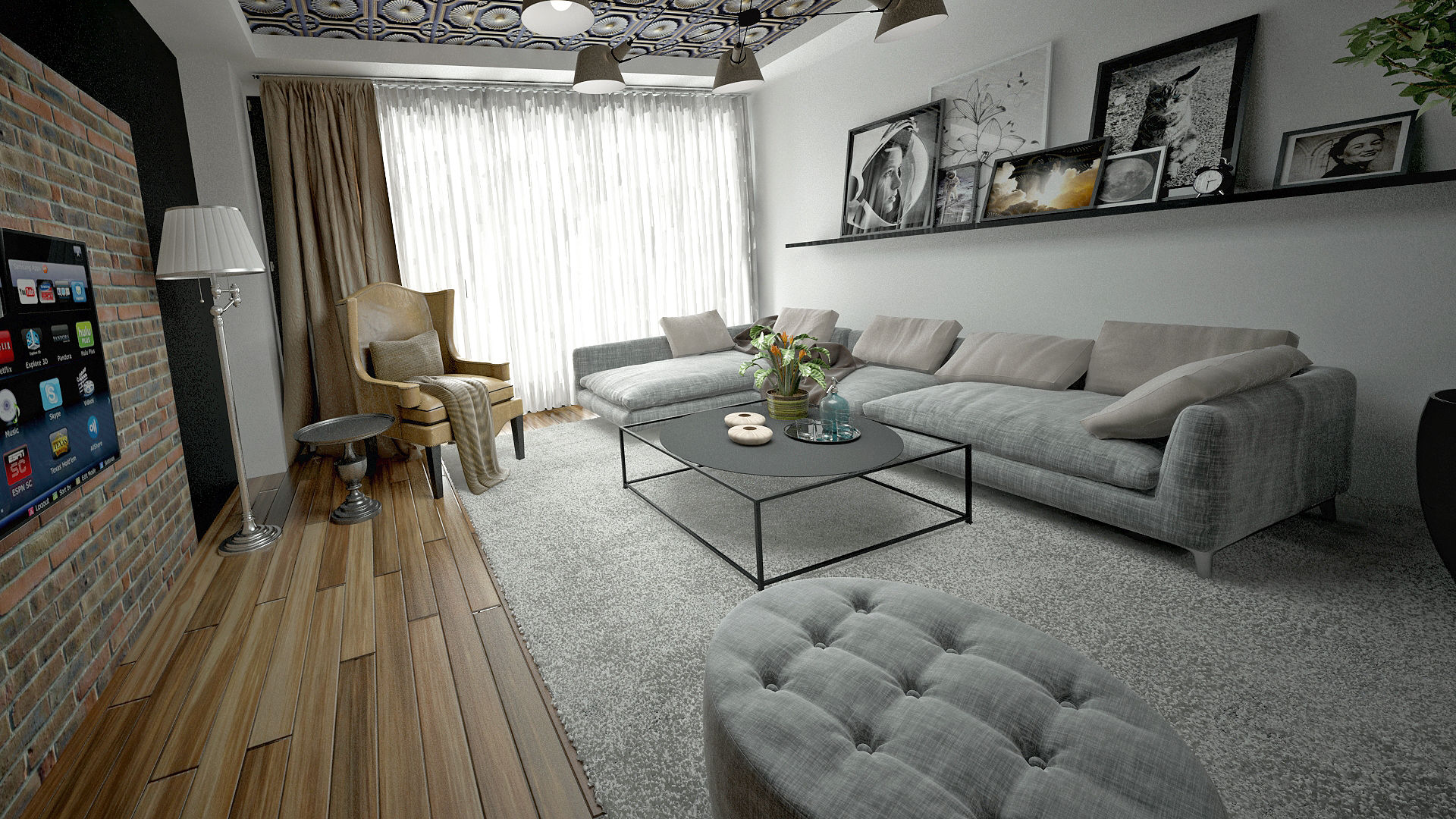 homify Salas de estar modernas