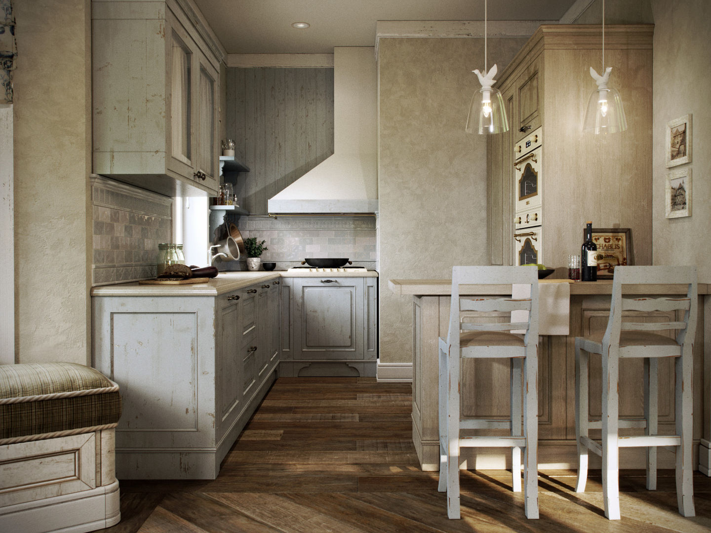 Дом в поселке Вартемяги, Lumier3Design Lumier3Design Country style kitchen