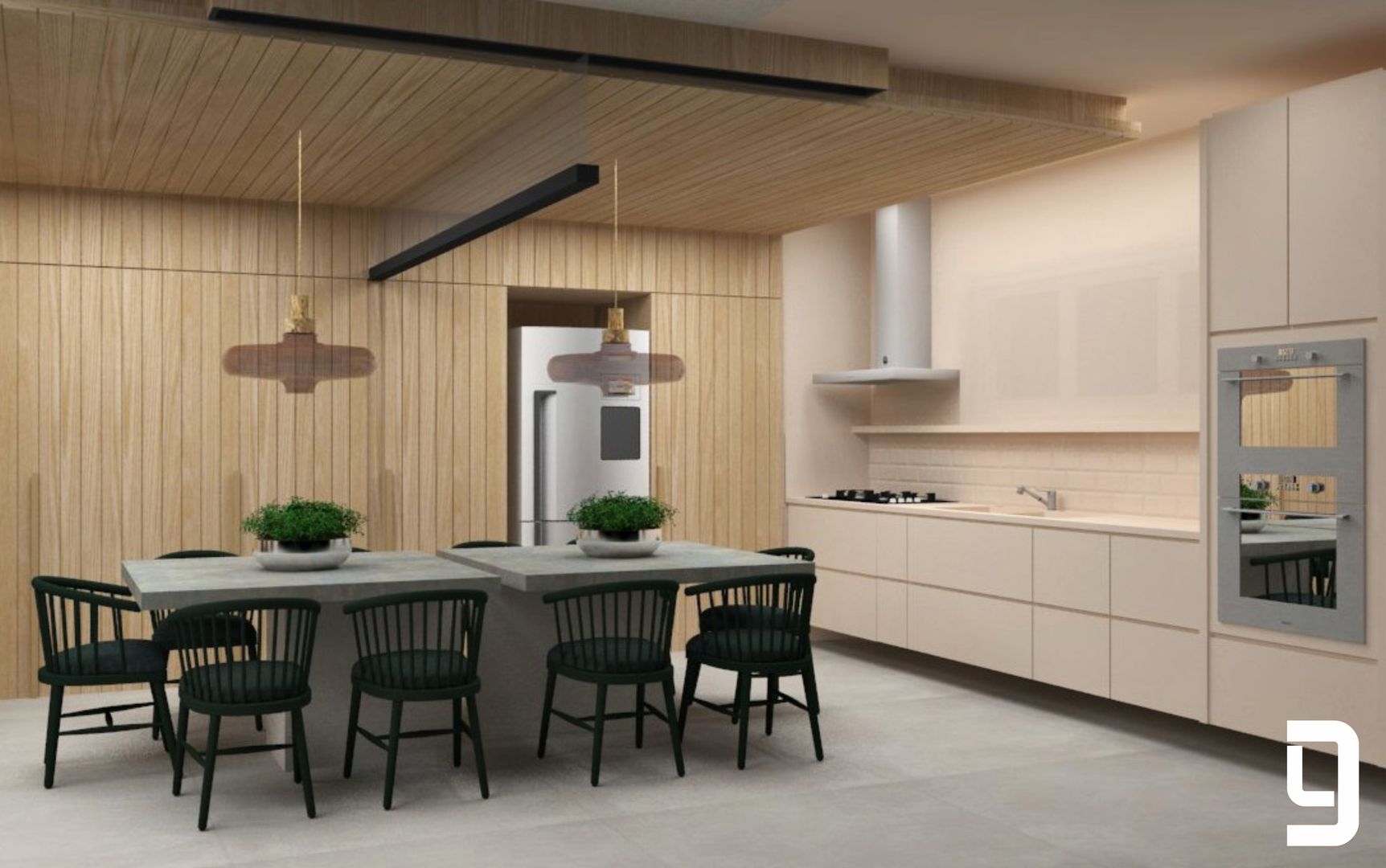 Apartamento SPS, Lucas Gurgel Arquitetura Lucas Gurgel Arquitetura Modern kitchen Wood Wood effect