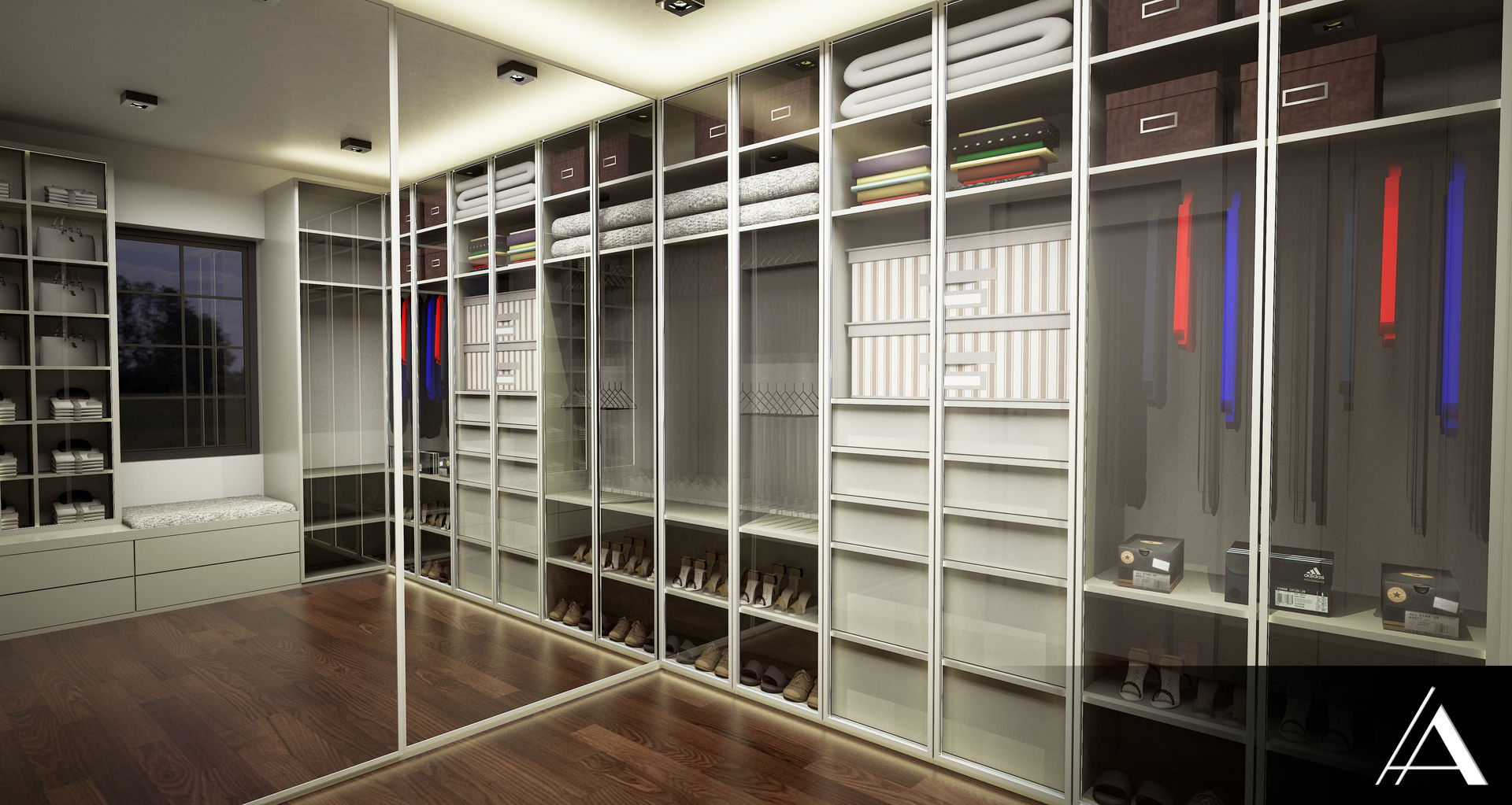 MELDA - SERDAR YILMAZ / VİLLA PROJESİ, IN•AR Design / İç Mimarlık IN•AR Design / İç Mimarlık Modern dressing room