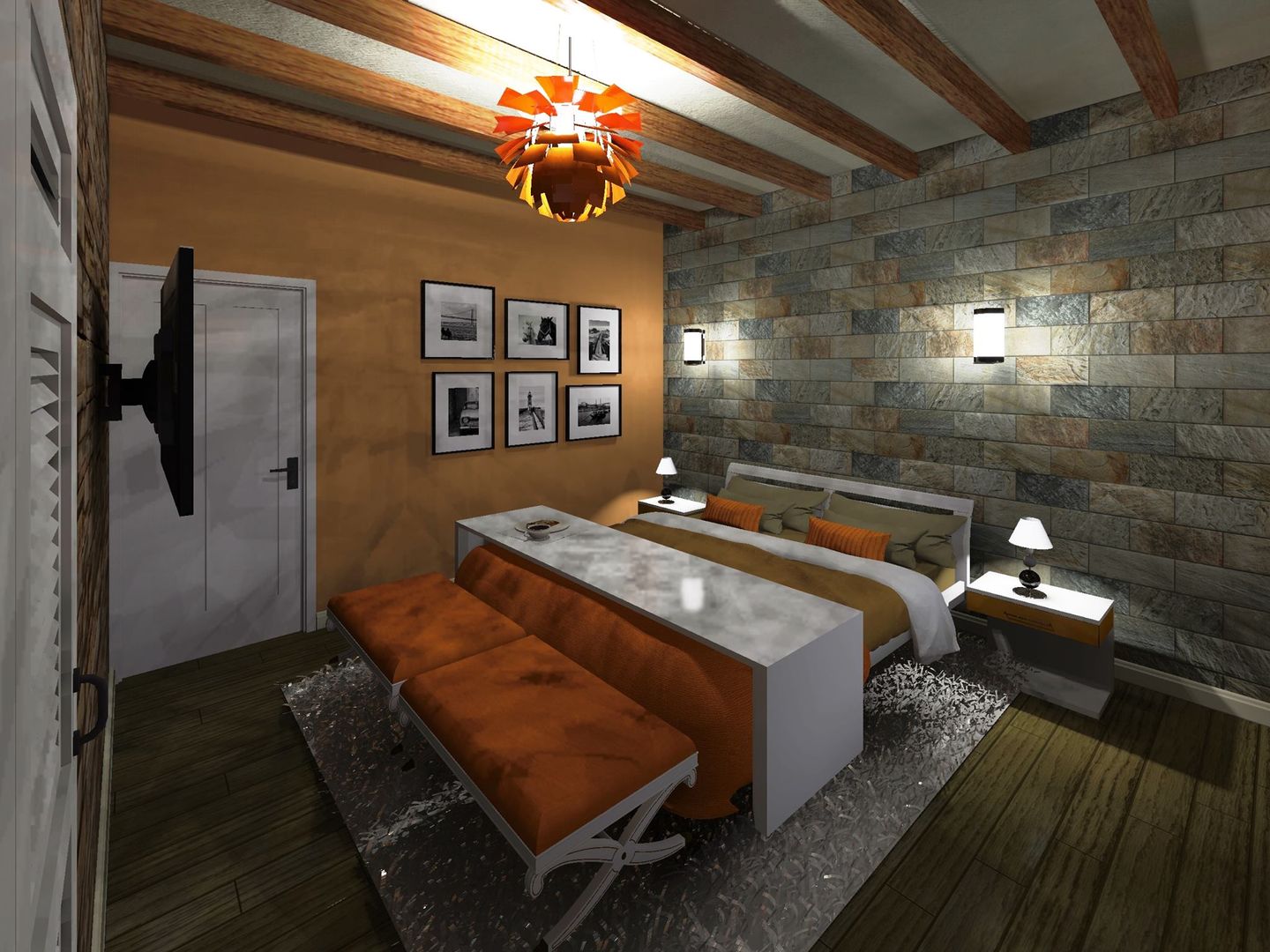 Casa de Campo, HC Arquitecto HC Arquitecto Modern style bedroom