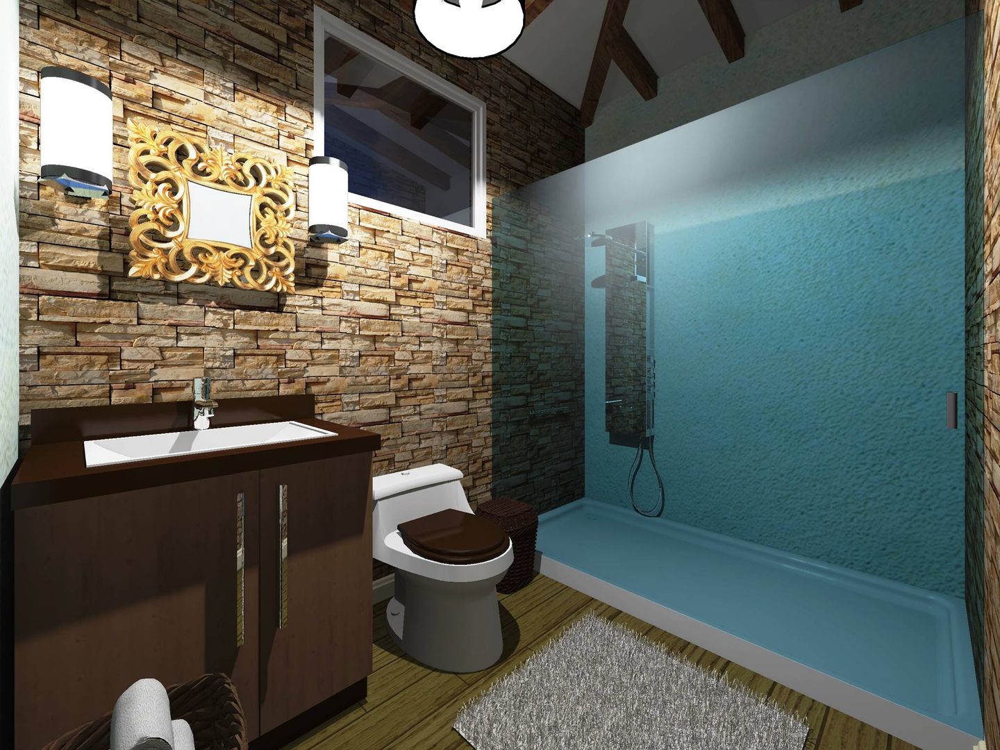 Casa de Campo, HC Arquitecto HC Arquitecto 現代浴室設計點子、靈感&圖片