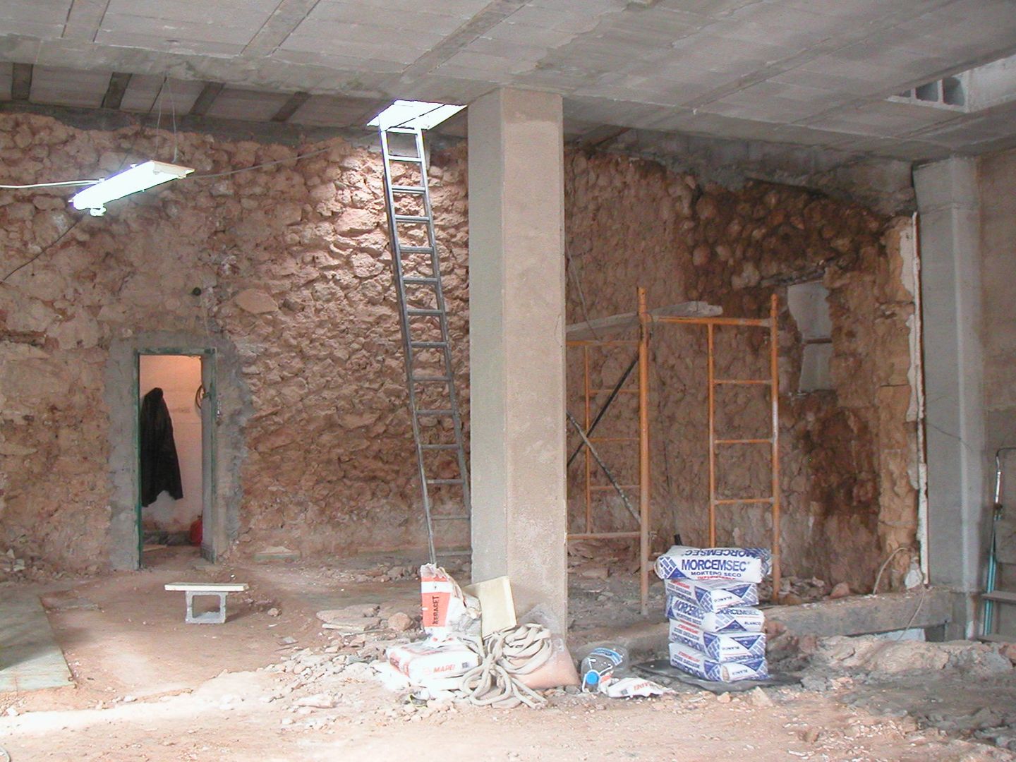 Durante las obras Diego Cuttone, arquitectos en Mallorca