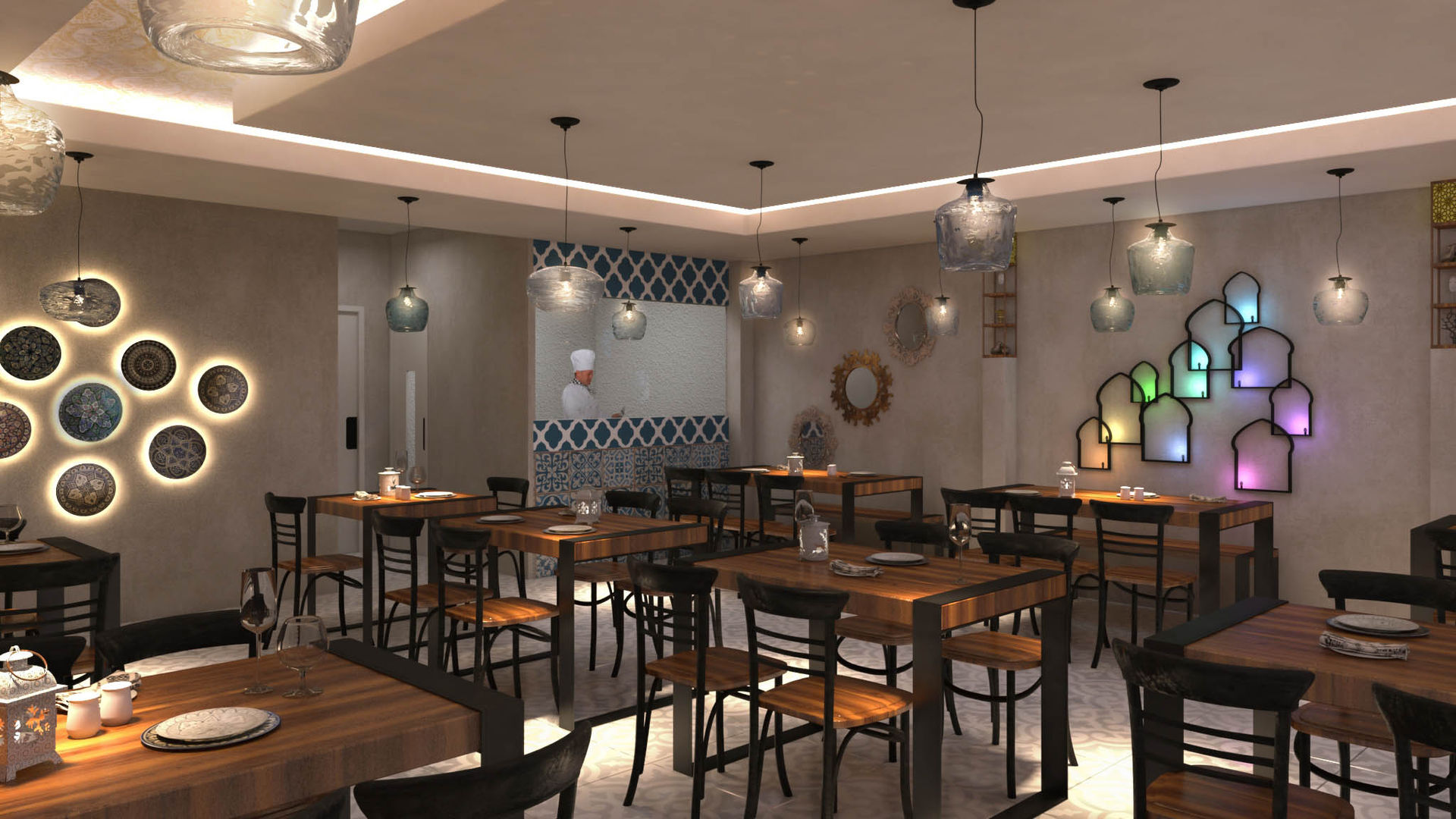 homify Espacios comerciales Restaurantes