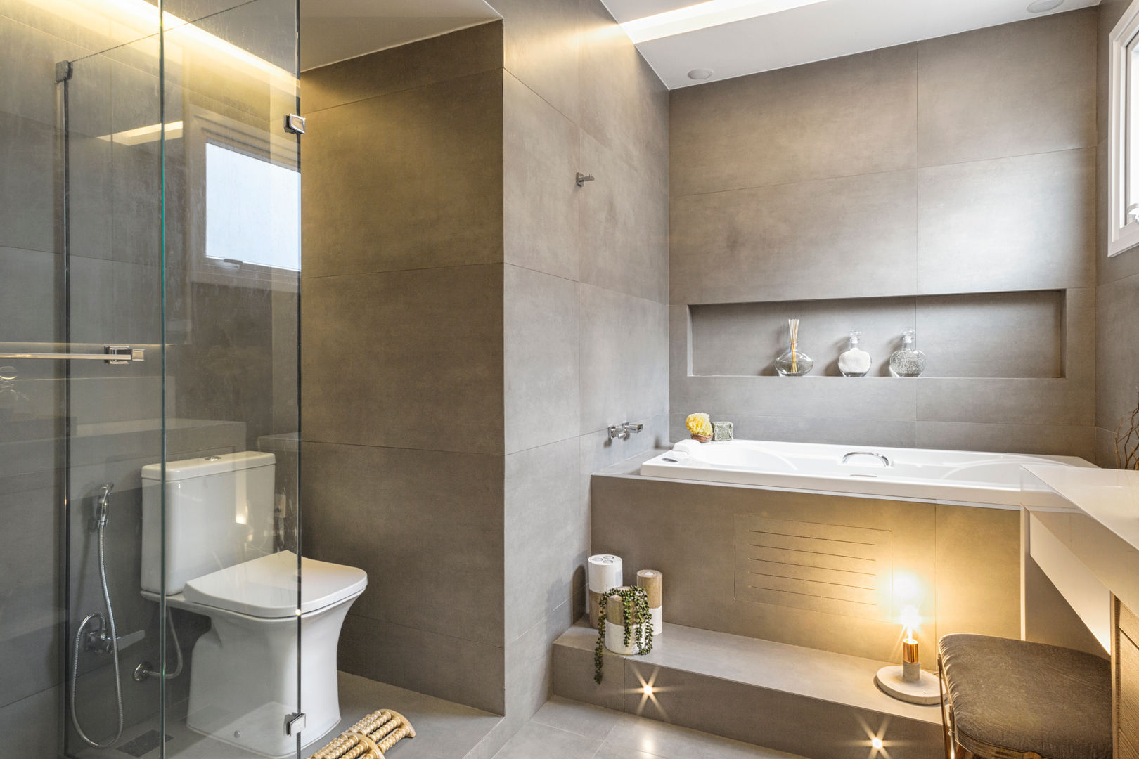 Banheiro dos sonhos, Rê Freitas Rê Freitas Casas de banho minimalistas Cerâmica