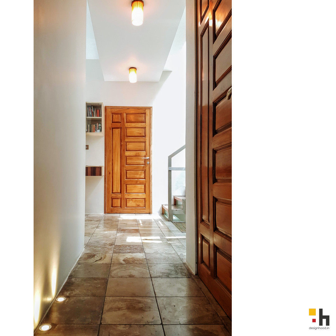 Urban Eclectic Home, designhood designhood Eclectic style corridor, hallway & stairs لکڑی Wood effect