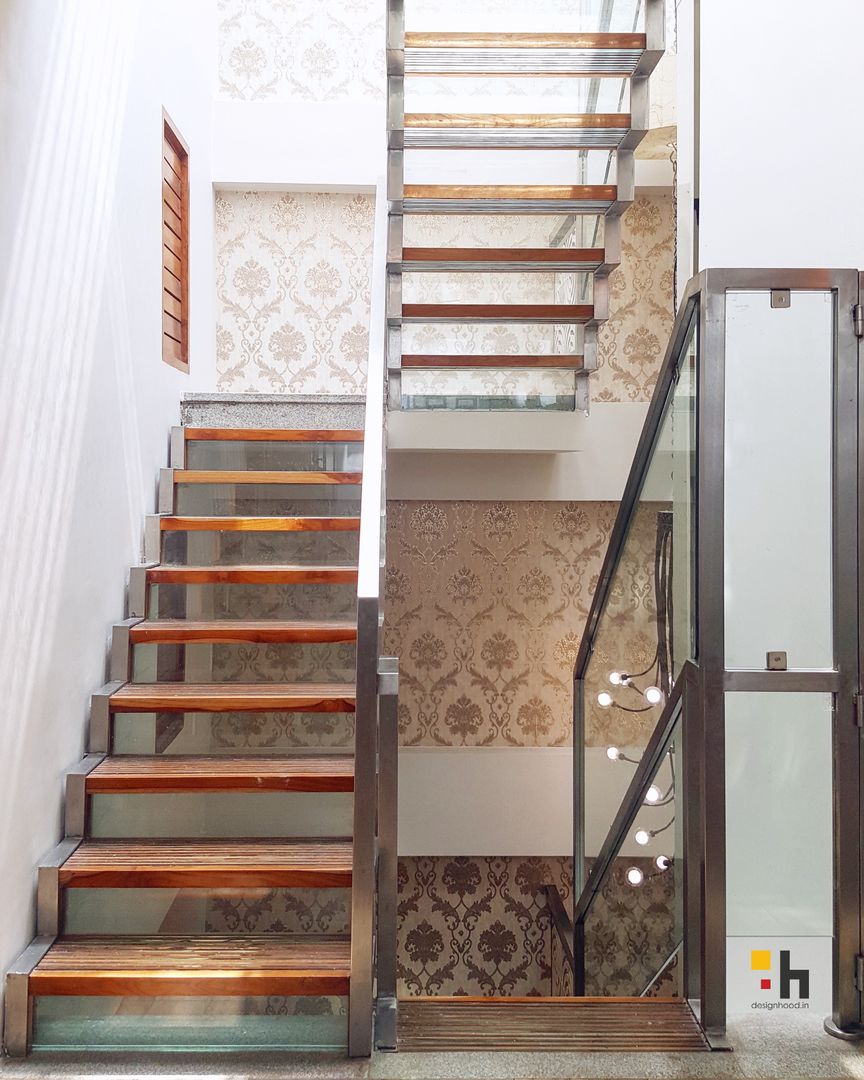 Urban Eclectic Home, designhood designhood Stairs Glass