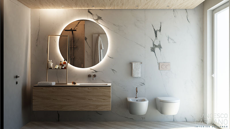 Anna Claudia Apartment , FRANCESCO CARDANO Interior designer FRANCESCO CARDANO Interior designer Industrial style bathrooms