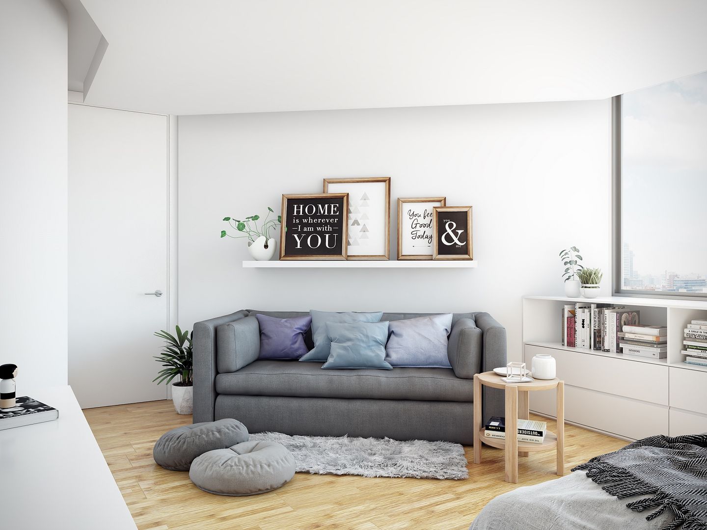 -Recámara M-, TACTIL Arquitectura TACTIL Arquitectura Scandinavian style bedroom