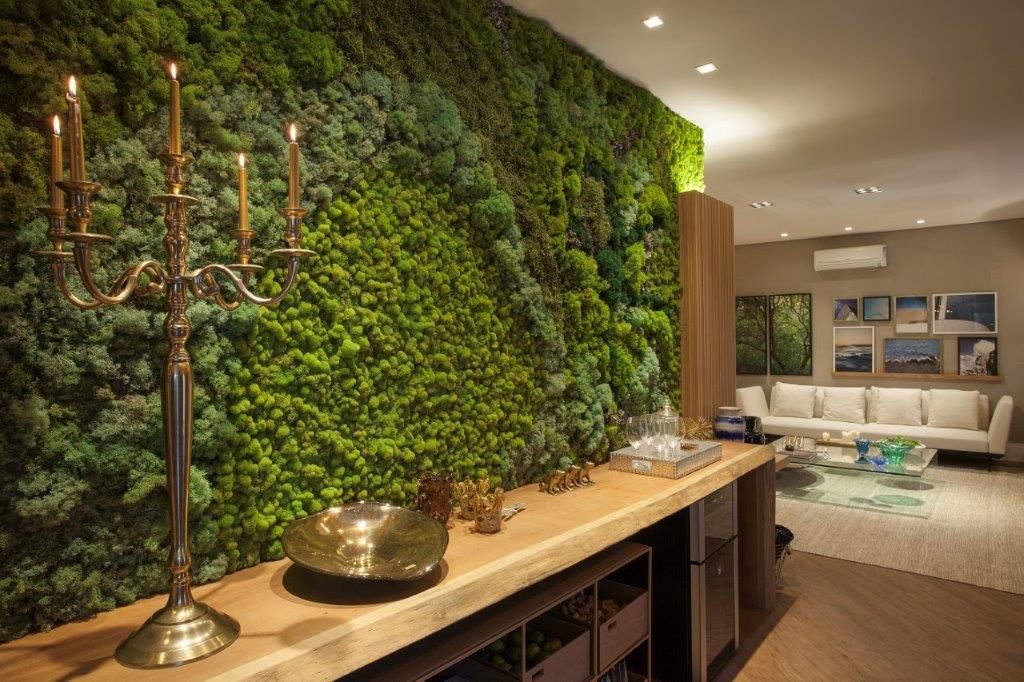 Indoor Moss Wall Vertical Garden - Jardim Vertical e Paisagismo Corporativo Interior garden Interior landscaping