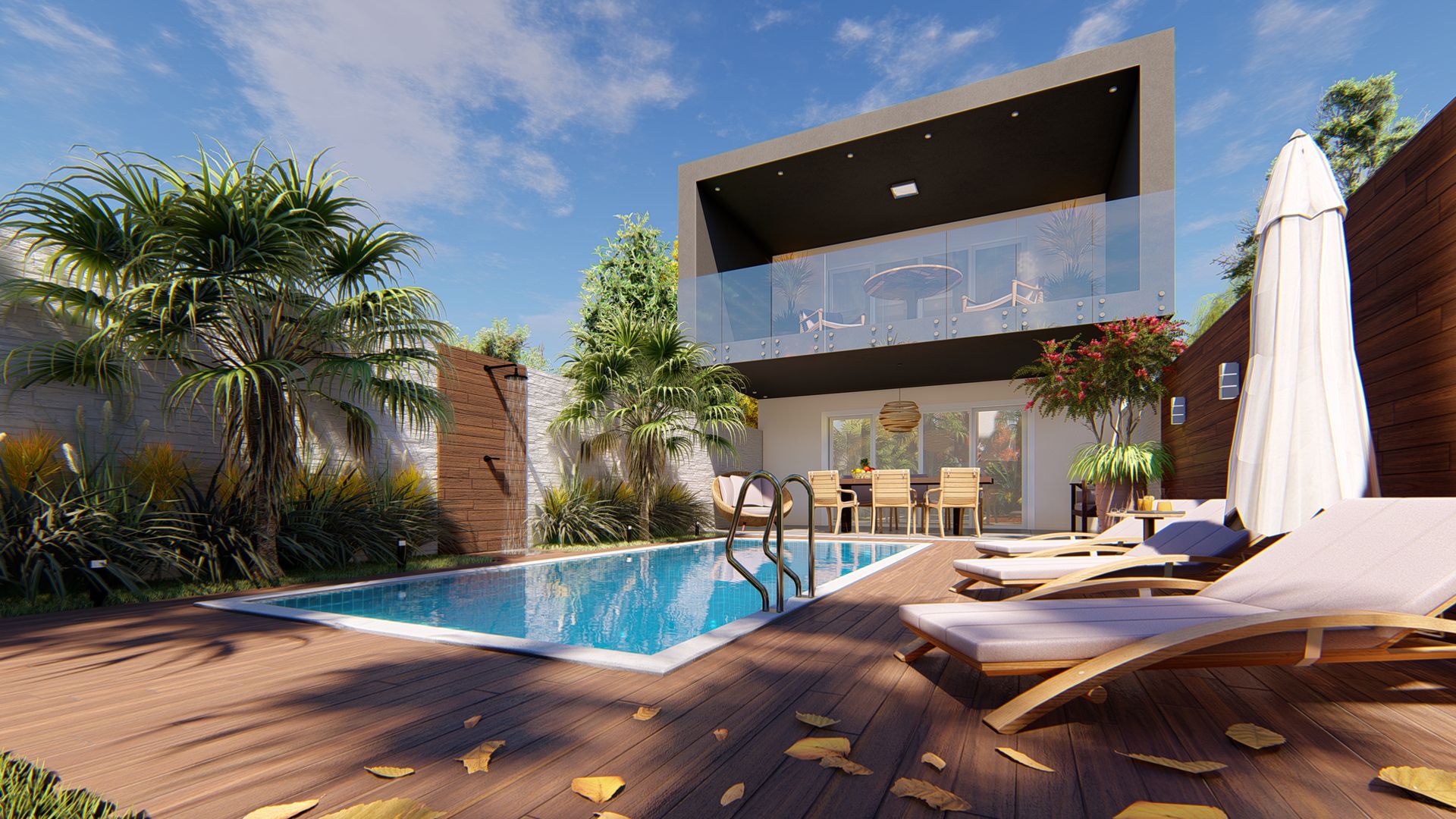 Sobrado Tropical, ELLEVVE Arquitetura e Design ELLEVVE Arquitetura e Design Tropical style houses