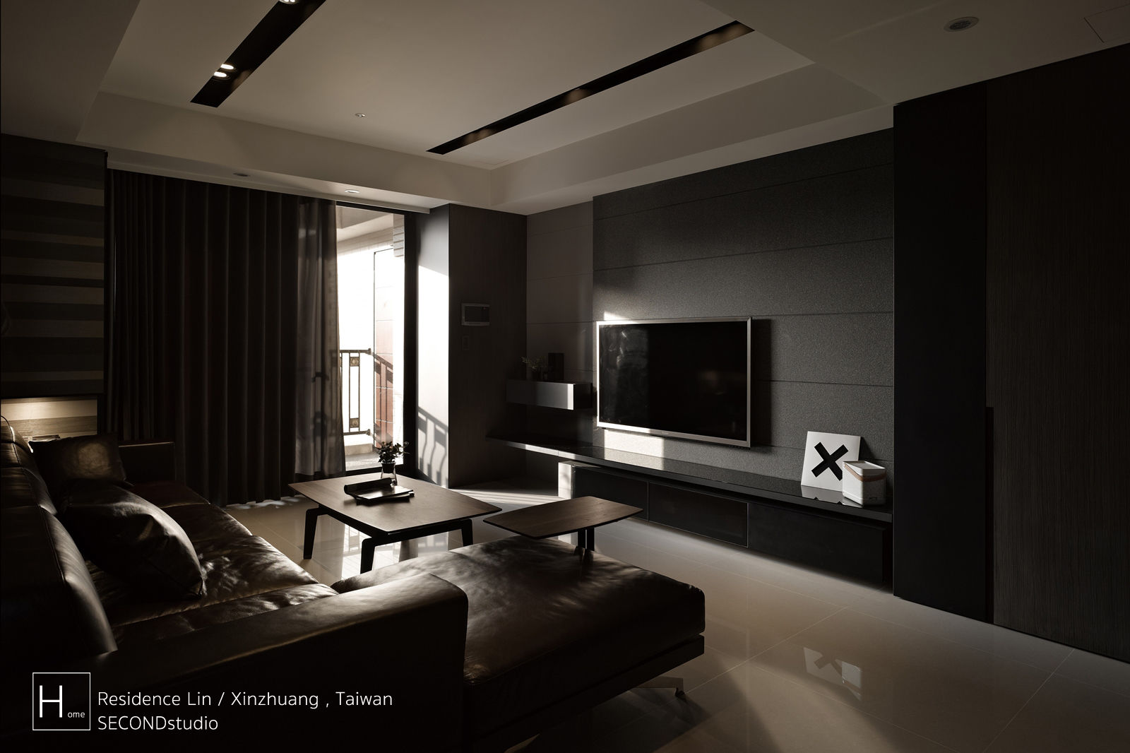 Living room / 客 廳 SECONDstudio Modern living room Slate