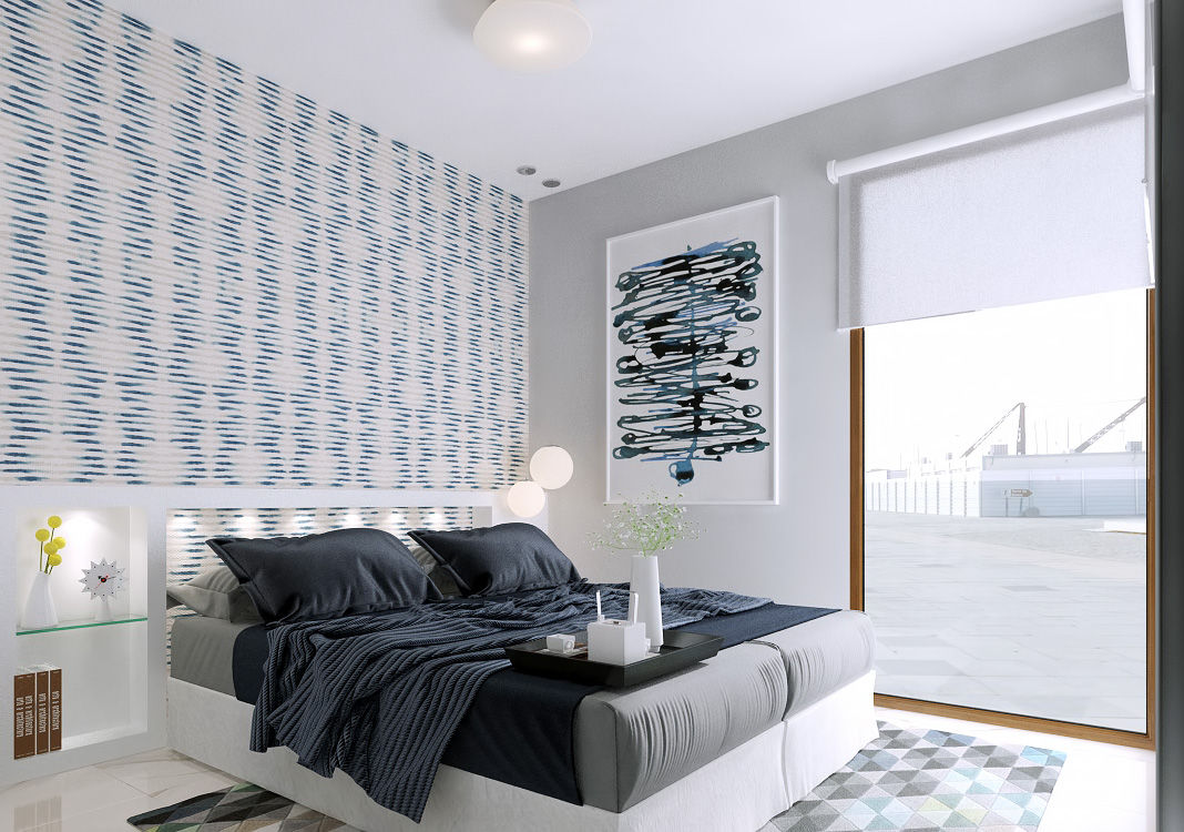 Diseño y decoración de Dormidorios, Taller de Interiores Mediterraneos Taller de Interiores Mediterraneos Modern style bedroom