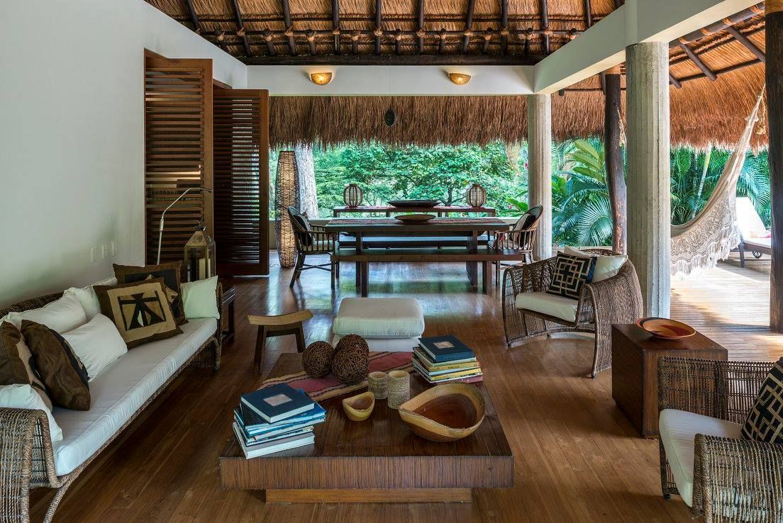 Casa Mesa de Yeguas, NOAH Proyectos SAS NOAH Proyectos SAS Tropical style living room Bamboo Green