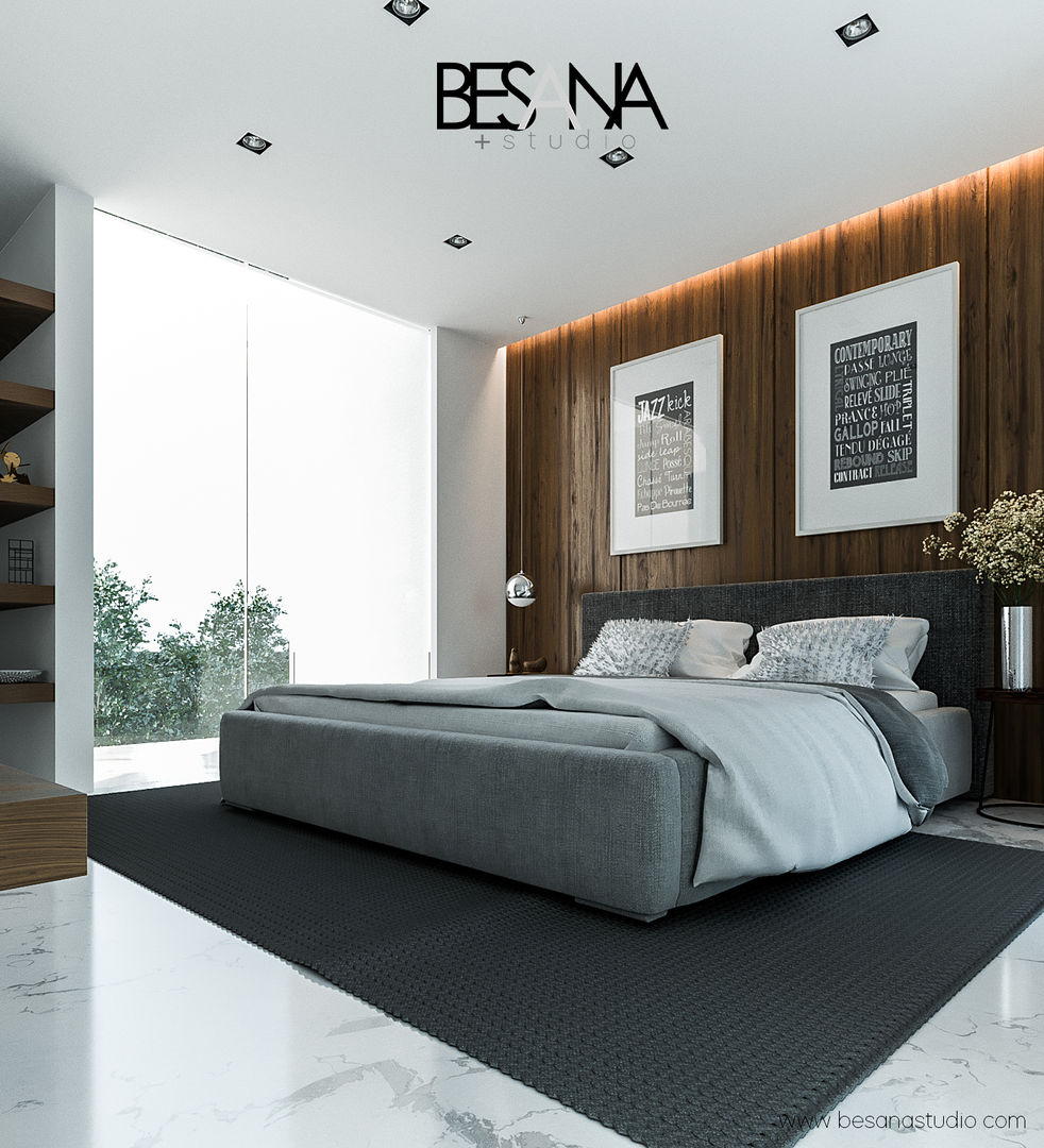 Casa Zona P, Besana Studio Besana Studio Minimalist Yatak Odası