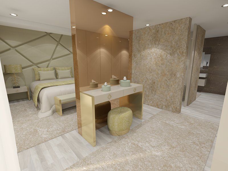 Projeto de Moradia de Luxo em Fão, Atelier Kátia Koelho Atelier Kátia Koelho Modern style bedroom