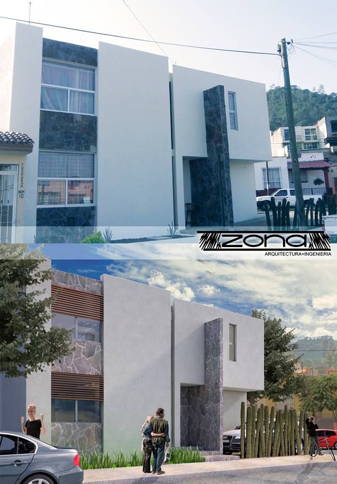 CASA TURQUESA, Zona Arquitectura Más Ingeniería Zona Arquitectura Más Ingeniería Casas modernas