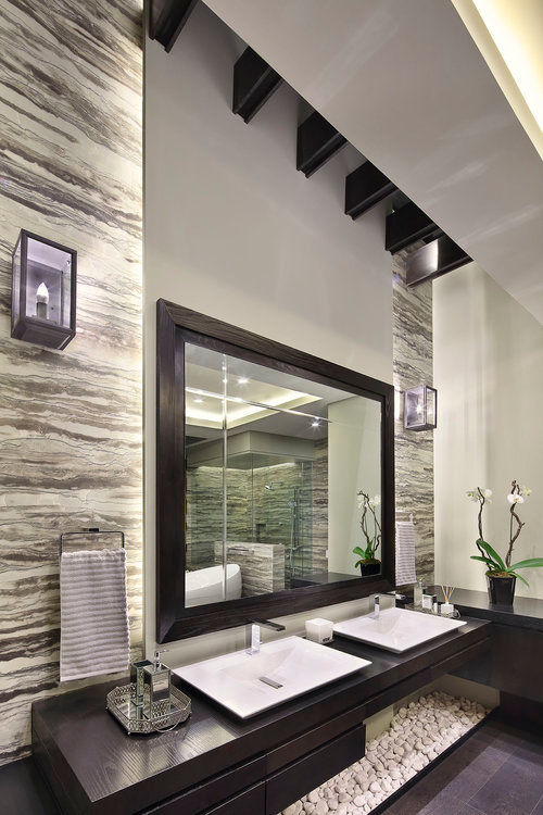 homify Modern bathroom Concrete