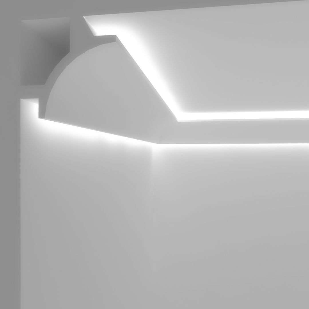 Cornice a doppio taglio di luce diffusa led a soffitto - EL706 Eleni Lighting Soggiorno moderno Illuminazione