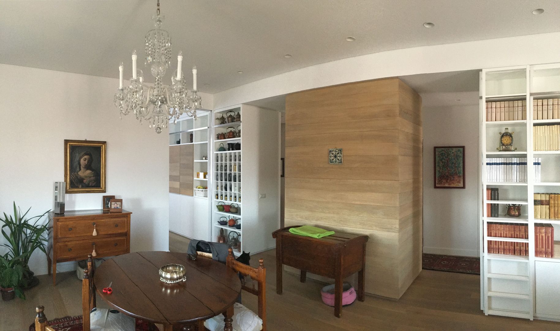 Ristrutturazione appartamento privato di 135 mq a Roma, DUOLAB Progettazione e sviluppo DUOLAB Progettazione e sviluppo Classic style dining room Wood Wood effect