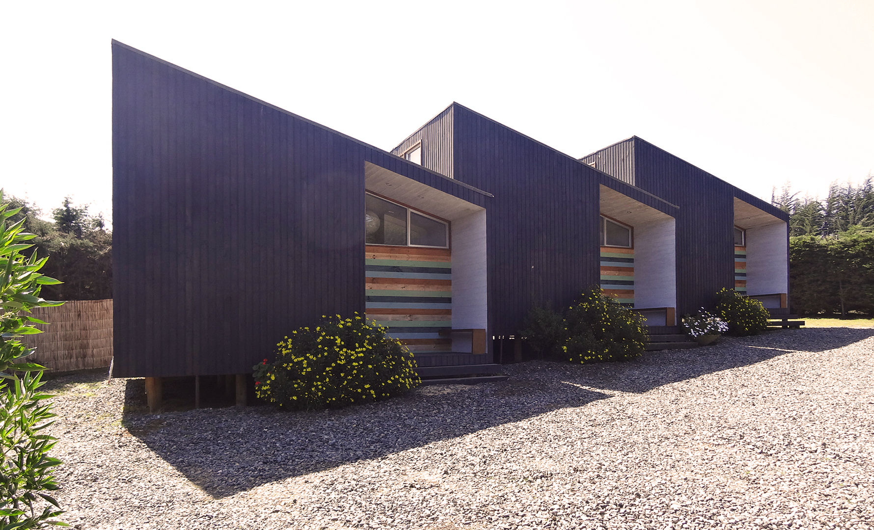 Cabañas Algarrobo m2 estudio arquitectos - Santiago Bungalows Madera Acabado en madera