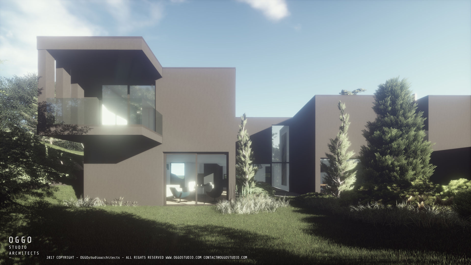 Composition of the volumes OGGOstudioarchitects, unipessoal lda Villas Guimarães,house,project,contemporary,architecture