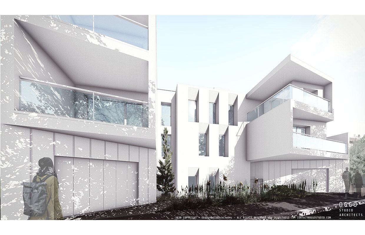 Vue 3D OGGOstudioarchitects, unipessoal lda Habitats collectifs Romainville,Arago,logement collectif