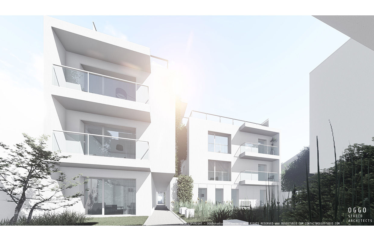 Vue 3D OGGOstudioarchitects, unipessoal lda Habitats collectifs logement collectif