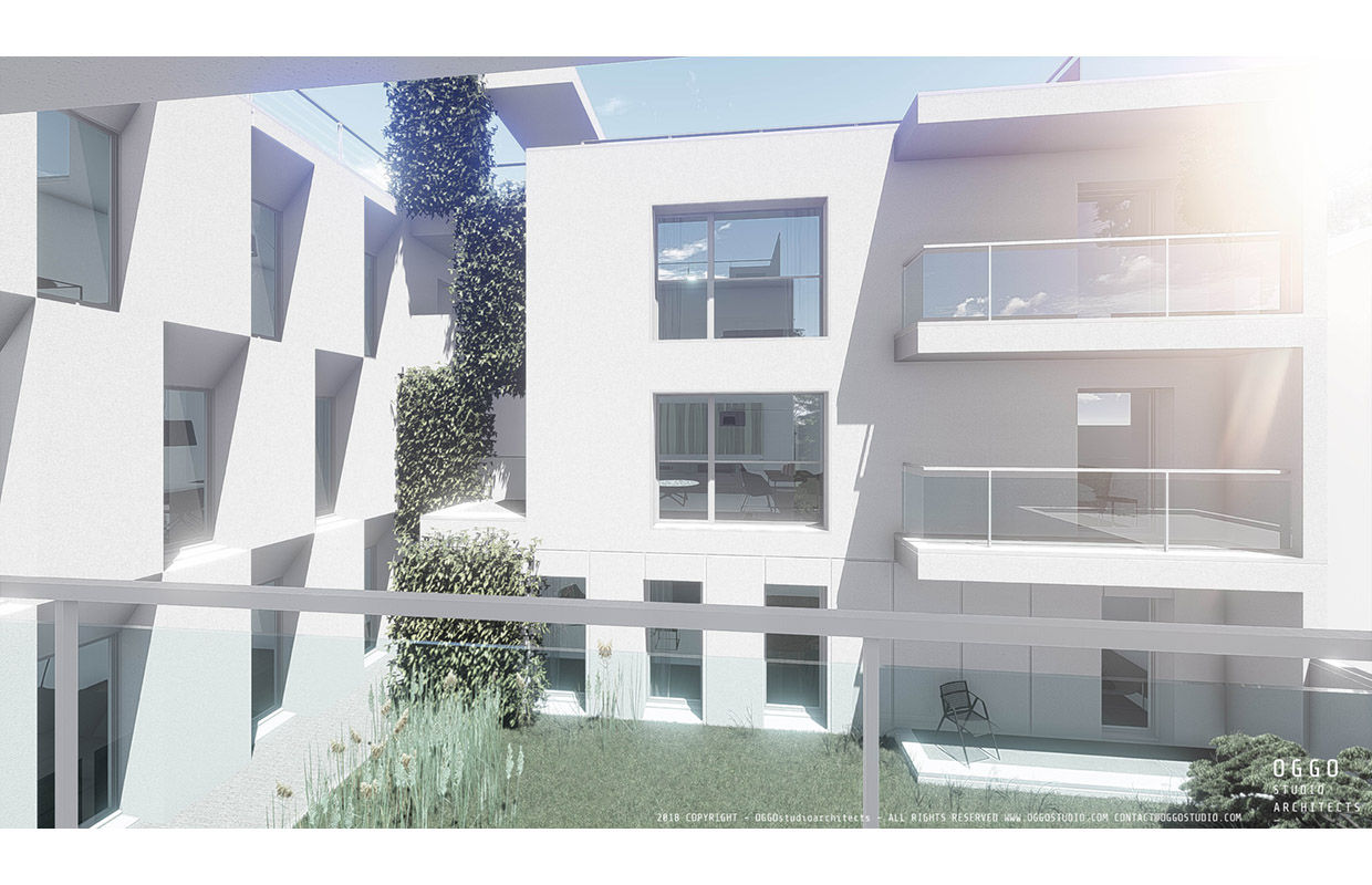 Vue 3D OGGOstudioarchitects, unipessoal lda Habitats collectifs logement collectif