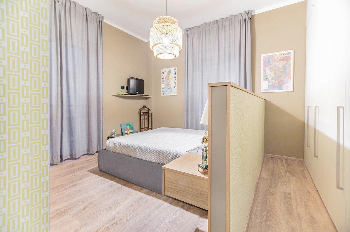Ristrutturazione appartamento di 80 mq a Brescia, Facile Ristrutturare Facile Ristrutturare Dormitorios escandinavos