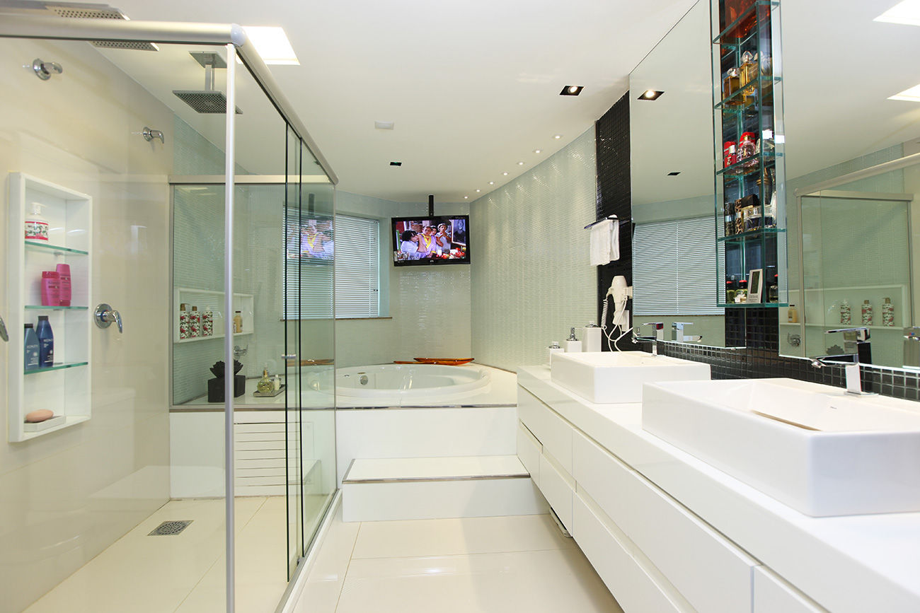 Renovação de Apartamento em Fortaleza, RI Arquitetura RI Arquitetura Phòng tắm phong cách hiện đại