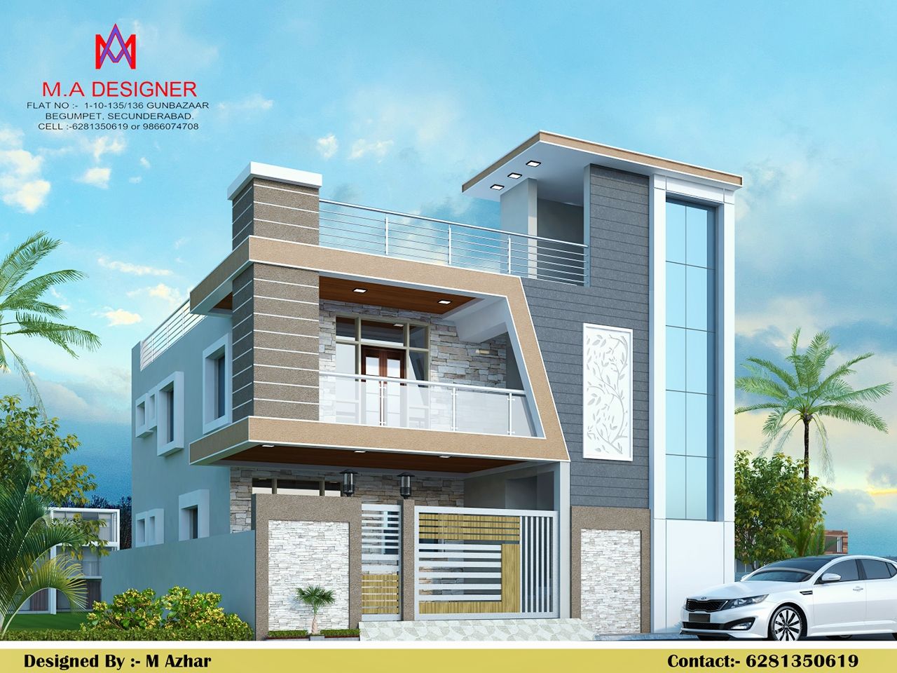 Exteriors and Architectural , M.A Constructions M.A Constructions Asian style house