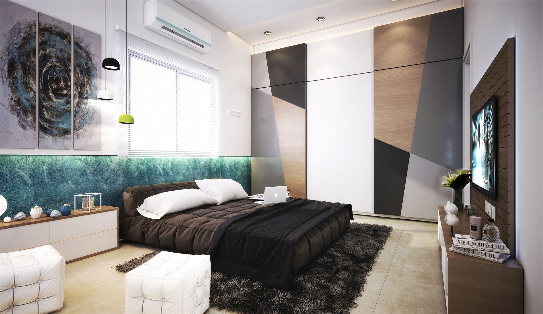 m.bed-1 homify Modern Bedroom